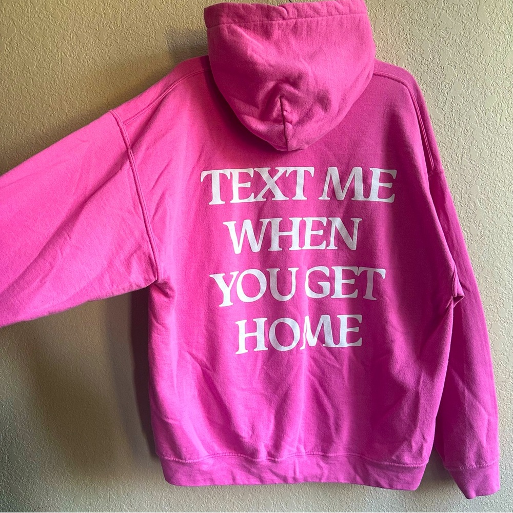 TEXT ME WHEN YOU GET HOME- Lonely Ghost Hoodie